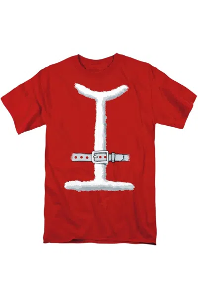Gildan Christmas Santa Suit Costume Unisex Adult T-shirt In Red