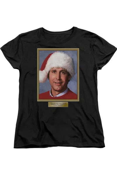 Gildan Christmas Vacation Hallelujah Short Sleeve Womens Tee / T-shirt In Black