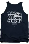 Gildan Christmas Vacation You Serious Clark Adult Tank Top In Blue