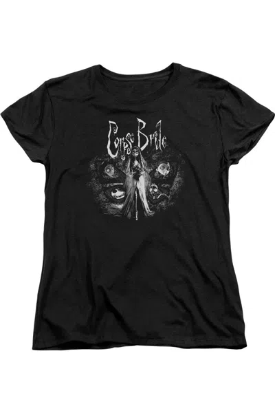 Gildan Corpse Bride Bride To Be Short Sleeve Womens Tee / T-shirt In Black