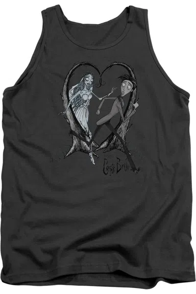 Gildan Corpse Bride Runaway Groom Adult Tank Top In Pink