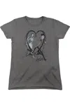 Gildan Corpse Bride Runaway Groom Short Sleeve Womens Tee / T-shirt In Pink