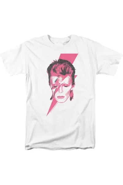Gildan David Bowie Aladdin Sane Short Sleeve Adult Tee / T-shirt In White