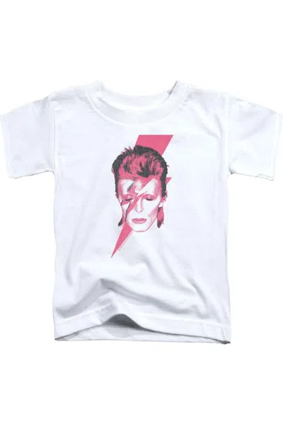 Gildan Kids' David Bowie Aladdin Sane Short Sleeve Juvenile Tee / T-shirt In White
