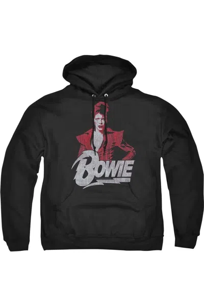 Gildan David Bowie Diamond David Adult Pull Over Hoodie In Black
