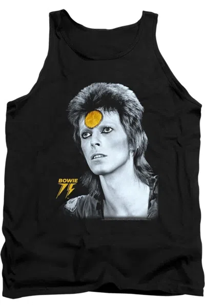 Gildan David Bowie Golden Bowie Adult Tank In Black