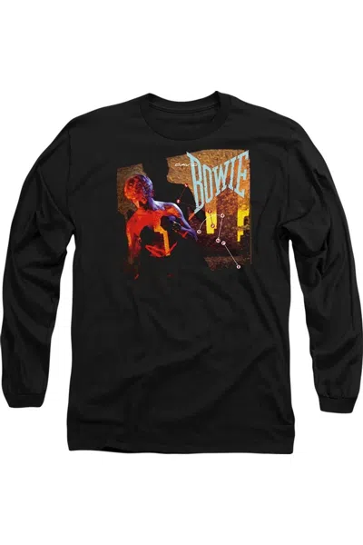 Gildan David Bowie Lets Dance Long Sleeve Adult Tee / T-shirt In Black