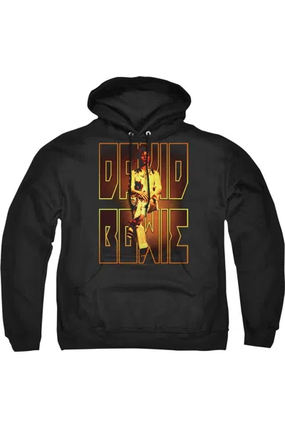 Gildan David Bowie Perched Adult Pull Over Hoodie In Black