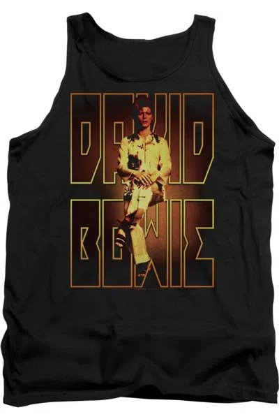 Gildan David Bowie Perched Adult Tank In Black