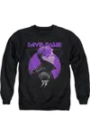 Gildan David Bowie Side Profile 75 Logo Adult Crewneck Sweatshirt In Black