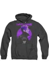 Gildan David Bowie Side Profile 75 Logo Adult Heather Hoodie In Black