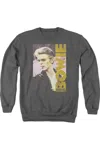 Gildan David Bowie Smokin Adult Crewneck Sweatshirt In Pink