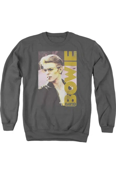 Gildan David Bowie Smokin Adult Crewneck Sweatshirt In Pink
