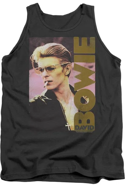 Gildan David Bowie Smokin Adult Tank In Pink