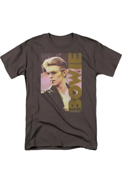 Gildan David Bowie Smokin Short Sleeve Adult Tee / T-shirt In Pink