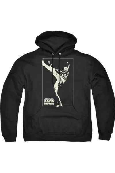 Gildan David Bowie The Man Cover Adult Pull Over Hoodie In Black