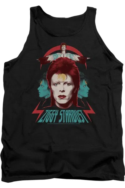 Gildan David Bowie Ziggy Heads Adult Tank In Black