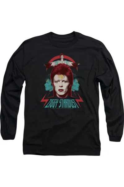 GILDAN DAVID BOWIE ZIGGY HEADS LONG SLEEVE ADULT TEE / T-SHIRT