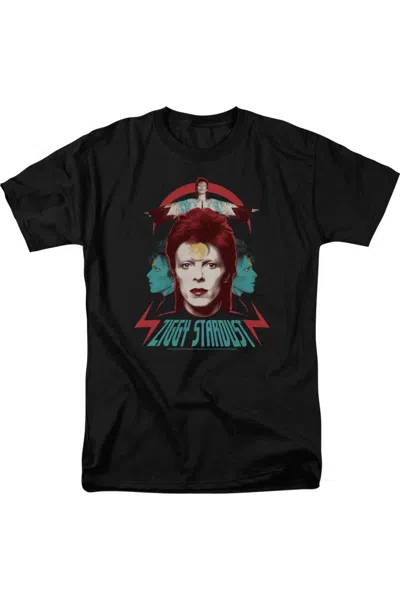 Gildan David Bowie Ziggy Heads Short Sleeve Adult Tall Tee / T-shirt In Black