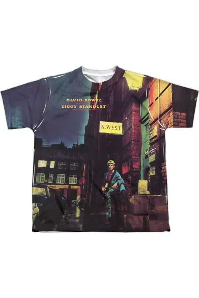 Gildan Kids' David Bowie Ziggy Star Dust Short Sleeve Youth Poly Crew T-shirt In Multi