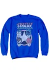 Gildan Dc Comics 4 Stars Adult Crewneck Sweatshirt In Blue