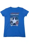 Gildan Dc Comics 4 Stars Short Sleeve Womens Tee / T-shirt In Blue