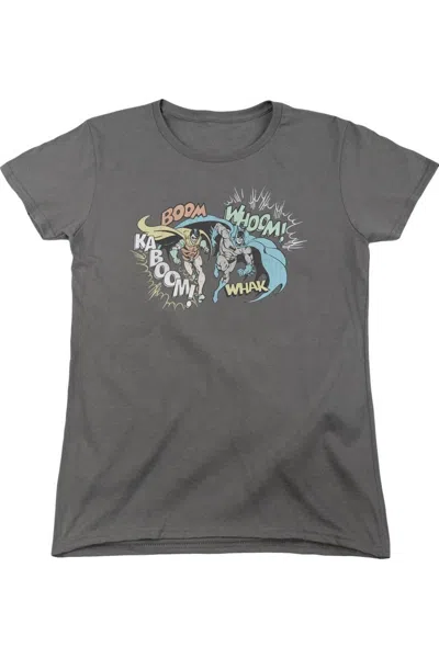 Gildan Dc Comics Action Duo Short Sleeve Womens Tee / T-shirt In Pink