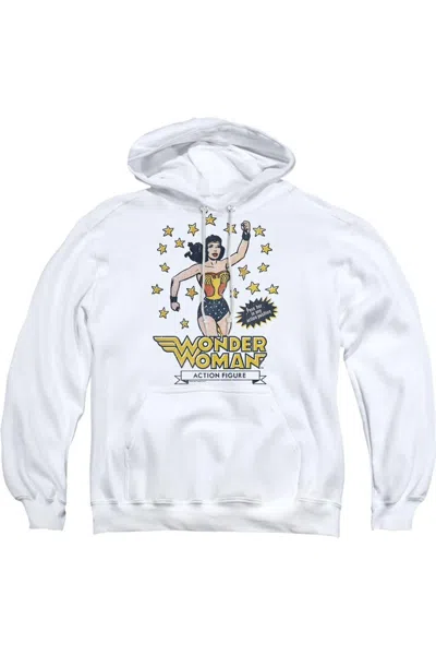 Gildan Dc Comics Action Figure Adult Pull Over Hoodie / Hooded Sweatshirt In White