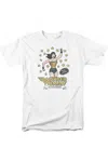 Gildan Dc Comics Action Figure Short Sleeve Adult Tee / T-shirt In White