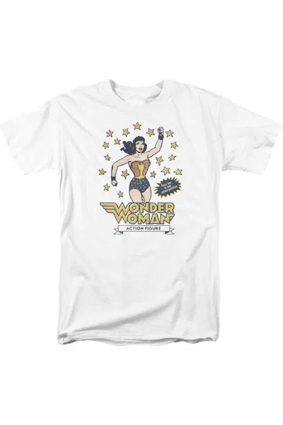 Gildan Dc Comics Action Figure Short Sleeve Adult Tee / T-shirt In White