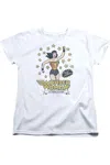 Gildan Dc Comics Action Figure Short Sleeve Womens Tee / T-shirt In White