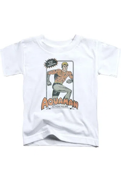 Gildan Kids' Dc Comics Am Action Figure Short Sleeve Youth Tee / T-shirt In White
