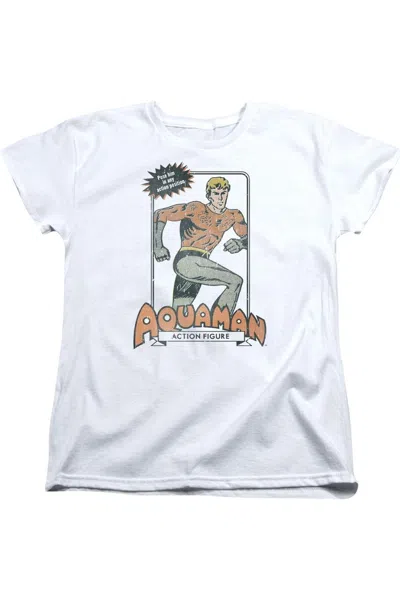 Gildan Dc Comics Am Action Figure Short Sleeve Womens Tee / T-shirt In White