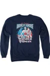 Gildan Dc Comics American Heroine Adult Crewneck Sweatshirt In Blue