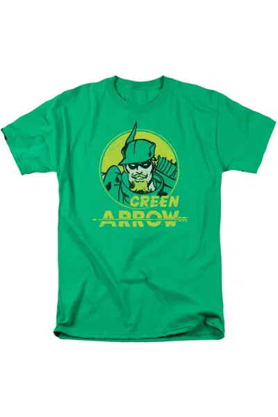 Gildan Dc Comics Archer Circle Short Sleeve Adult Tee / T-shirt In Green