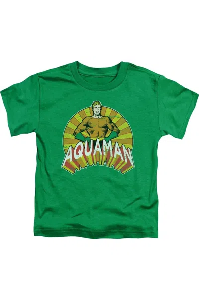 Gildan Kids' Dc Comics Arms Akimbo Short Sleeve Juvenile Tee / T-shirt In Green