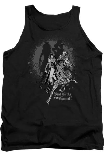 Gildan Dc Comics Bad Girls Are Good Adult Tank Top In Black