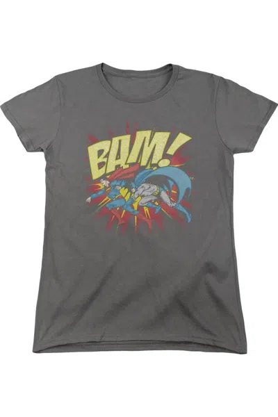 Gildan Dc Comics Bam Short Sleeve Womens Tee / T-shirt In Gray