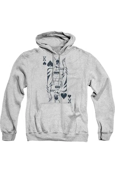 Gildan Dc Comics Bat Card Adult Pull Over Hoodie / Hooded Sweatshirt In Multi