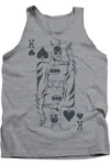 Gildan Dc Comics Bat Card Adult Tank Top In Multi