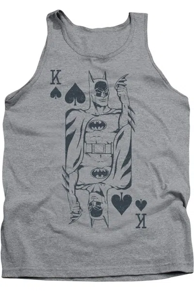 Gildan Dc Comics Bat Card Adult Tank Top In Multi