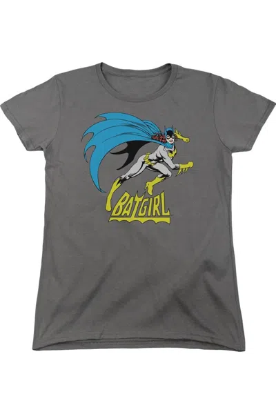 Gildan Dc Comics Batgirl Batgirl Is Hot Short Sleeve Women´s Tee / T-shirt In Gray