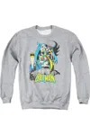 Gildan Dc Comics Batman Heroic Trio Adult Crewneck Sweatshirt In Multi