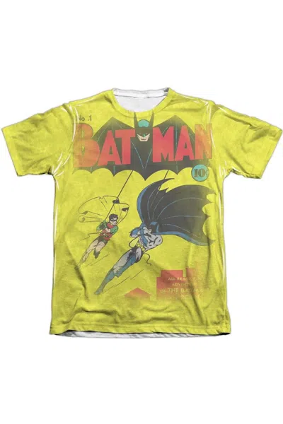 Gildan Dc Comics Batman Number One Adult 65/35 Poly/cotton Short Sleeve Tee / T-shirt In White