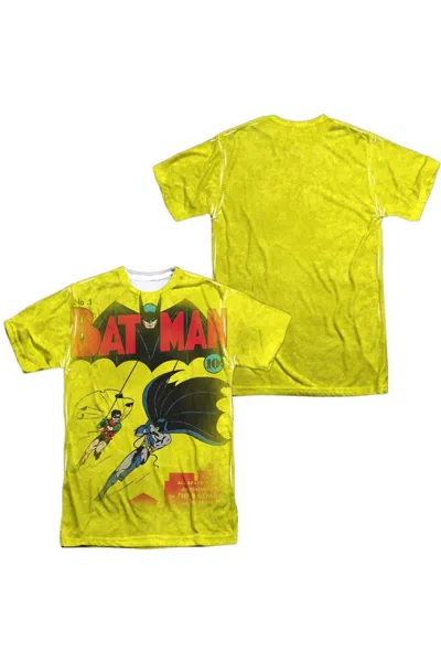 Gildan Dc Comics Batman Number One (front/back Print) Short Sleeve Adult 100% Poly Crew Tee / T-shirt In White