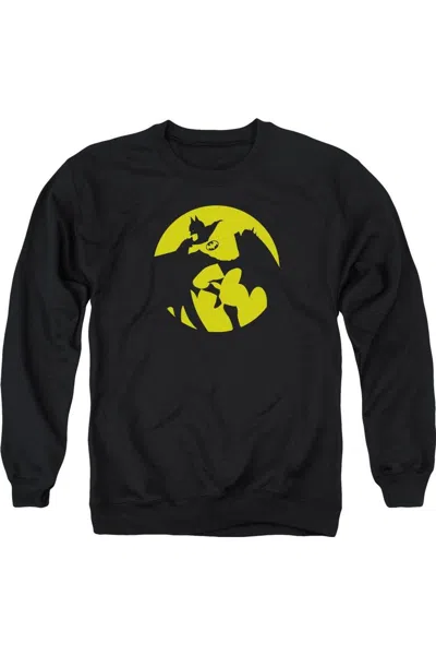 Gildan Dc Comics Batman Spotlight Adult Crewneck Sweatshirt In Black