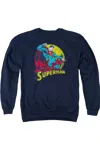 Gildan Dc Comics Big Blue Adult Crewneck Sweatshirt In Blue