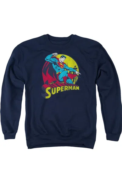 Gildan Dc Comics Big Blue Adult Crewneck Sweatshirt