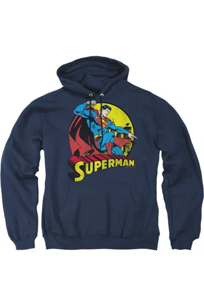 Gildan Dc Comics Big Blue Adult Pull Over Hoodie / Hooded Sweatshirt