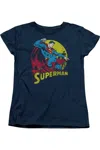 Gildan Dc Comics Big Blue Short Sleeve Womens Tee / T-shirt In Blue